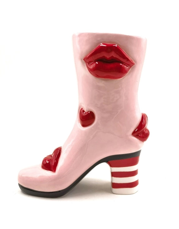 McGow & Ruth Vase Boot lips rosa