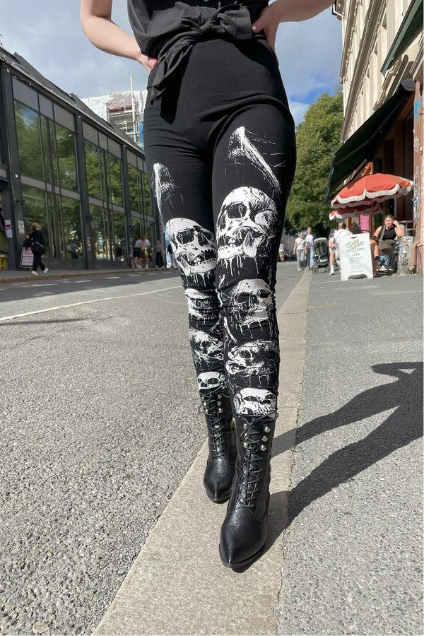 Jawbreaker Leggings Skulls sort